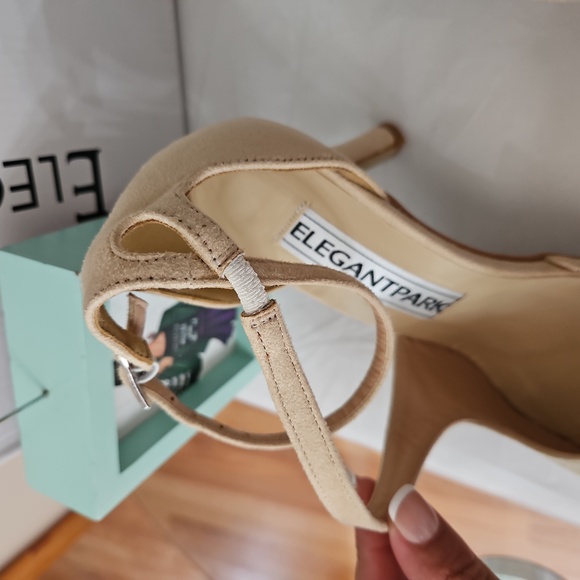 NWT Elegantpark Women's Peep Toe High Heels Size 7 - Picture 10 of 15